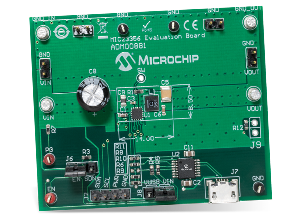 微芯科技 MIC23356 3A同步降压稳压器评估板