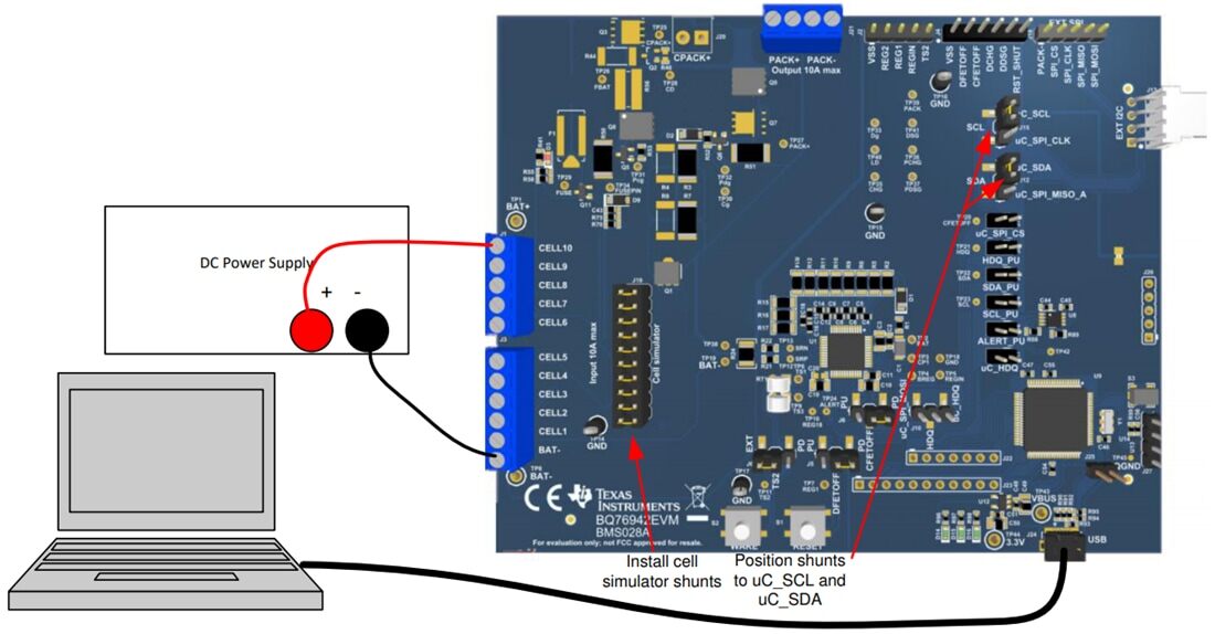 机械图纸 - 德州仪器 bq76942EVM评估模块 (EVM)