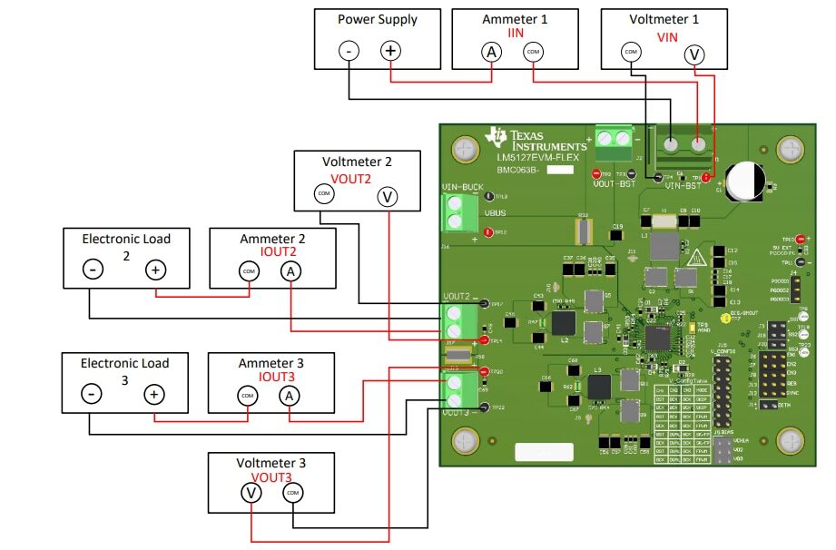 应用电路图 - 德州仪器 LM5127EVM-FLEX柔性拓扑评估模块 应用电路图 - 德州仪器 LM5127EVM-FLEX柔性拓扑评估模块