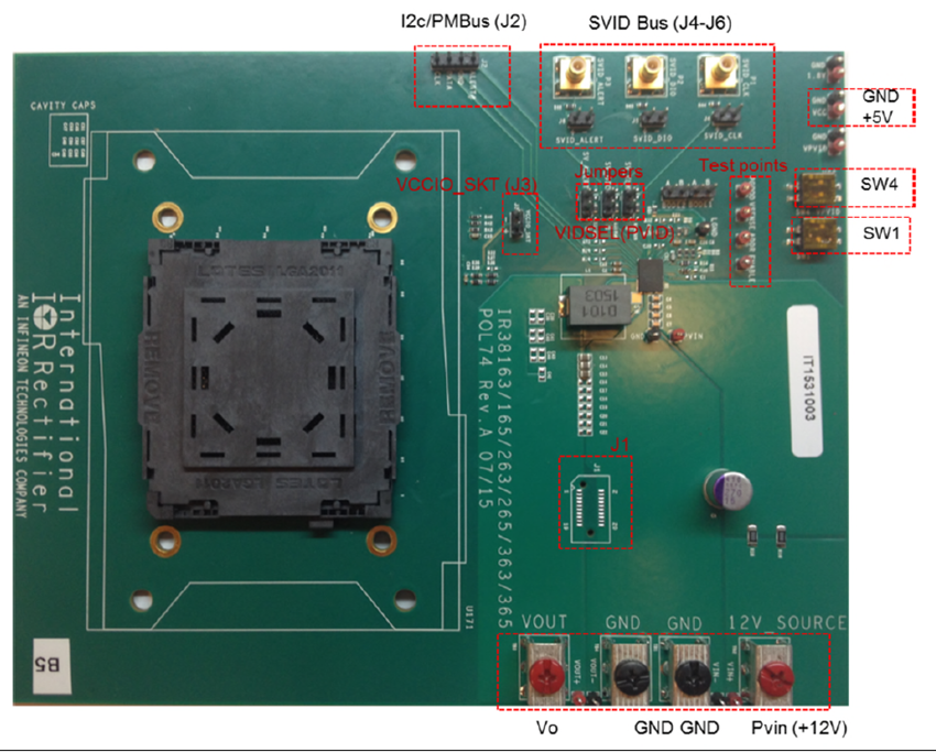 英飞凌 IR38164评估板 (EVAL-38164-SVIDTOBO1) 英飞凌 IR38164评估板 (EVAL-38164-SVIDTOBO1)