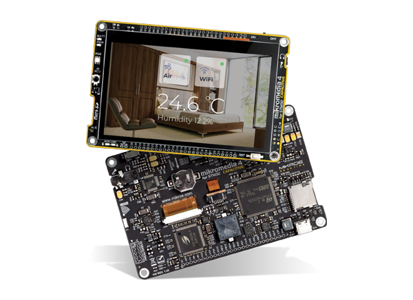 Mikroe 用于STM32电容器的MIKROE-3618 Mikromedia 4