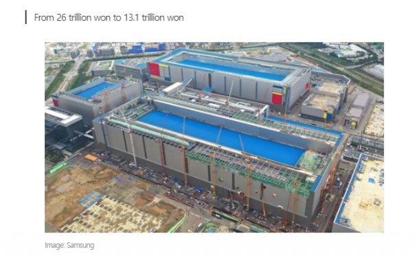 三星预计2023年半导体芯片利润砍半达13.1万亿韩元 三星预计2023年半导体芯片利润砍半达13.1万亿韩元